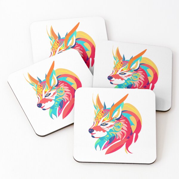 Item preview, Colorful Head Wolf. designed and sold by SuraSu.