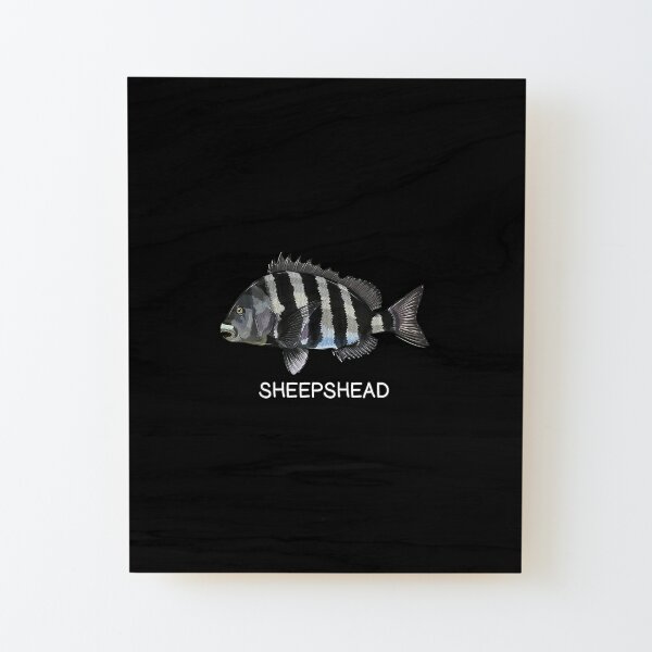 Personalized Fishing Cap with Sheepshead Fish Pattern Print