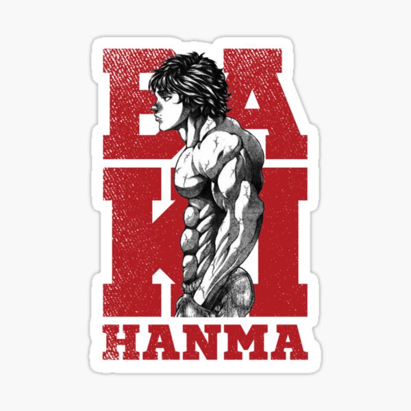 Yuichiro Hanma Baki the grappler sticker Sticker for Sale by