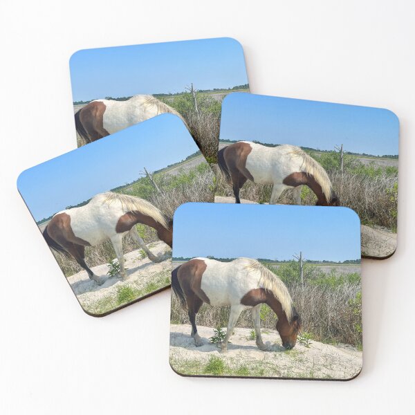 Item preview, Wild Brown and White Horse Assateague Island designed and sold by Sonya Umble.