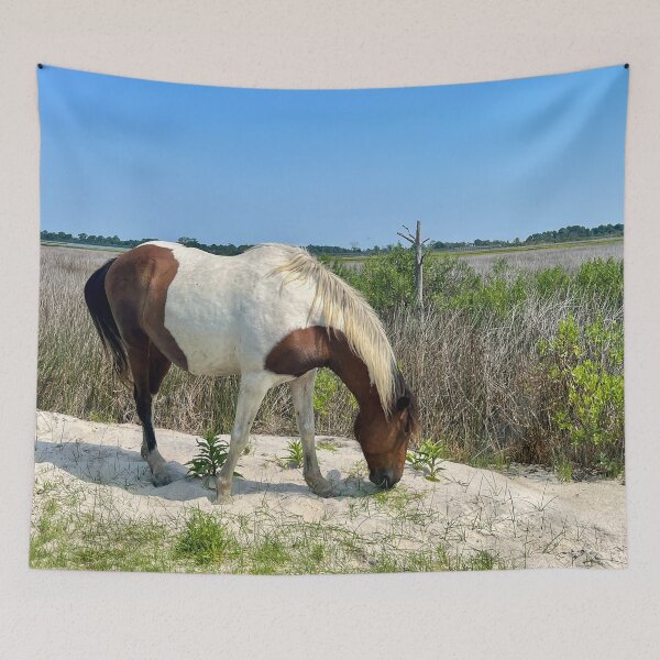 Item preview, Wild Brown and White Horse Assateague Island designed and sold by Sonya Umble.