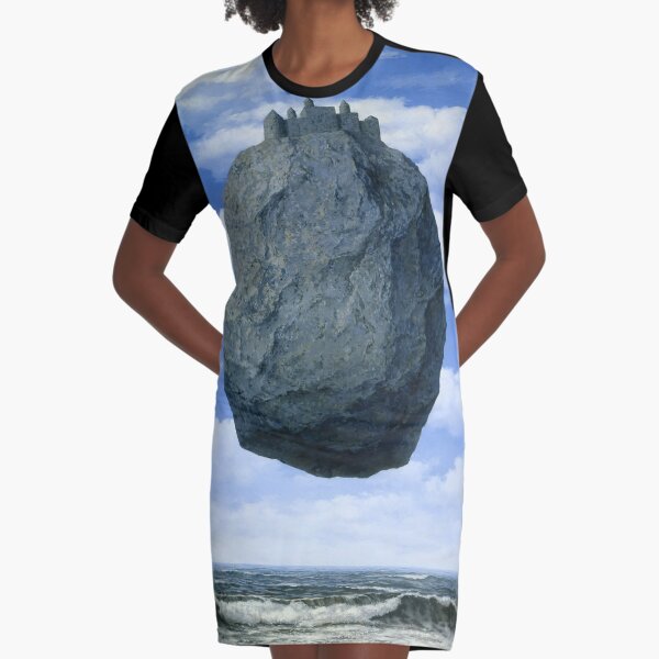 The Castle of the Pyrenees( Le Chateau de Pyrenees)-Rene Magritte Graphic T-Shirt Dress