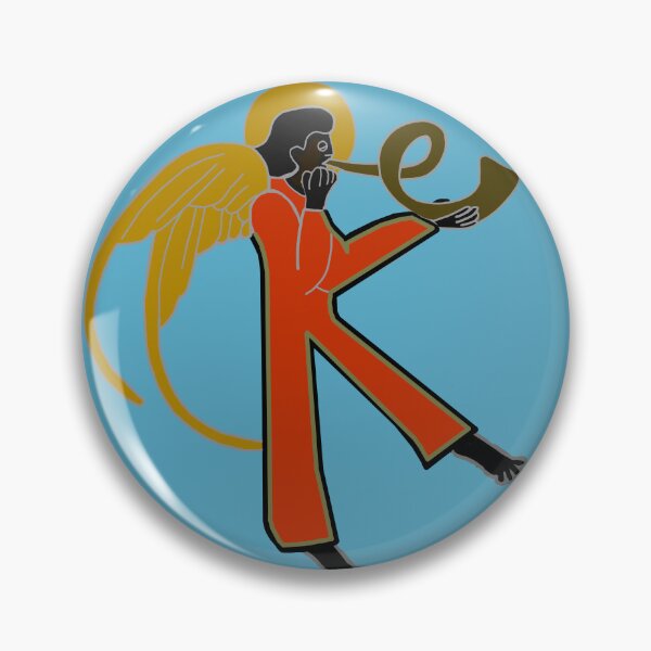 Item preview, Lt Turquoise Dark Angel Letter K designed and sold by Donnahuntriss.