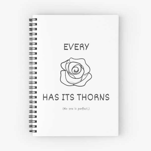 Item preview, Every rose has its thorns idiom (dark grey) designed and sold by Idioms4u.
