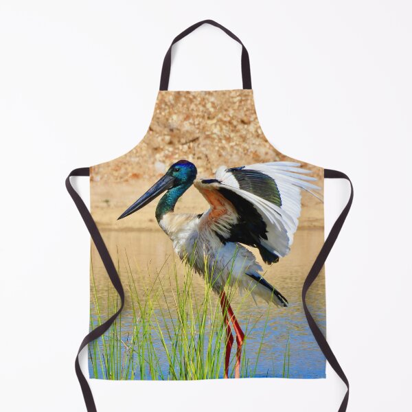 Item preview, Jabiru Black-necked Stork stretch designed and sold by Mark Grimsley.
