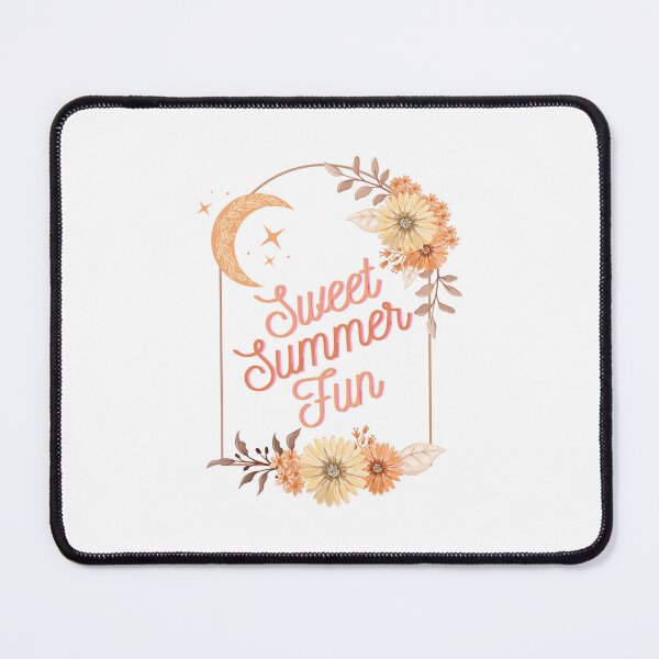 Item preview, Cute summery artwork features flowers and the moon designed and sold by goldenfloral2.