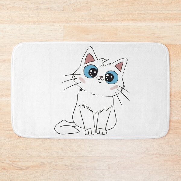 Item preview, white cat designed and sold by imae27.