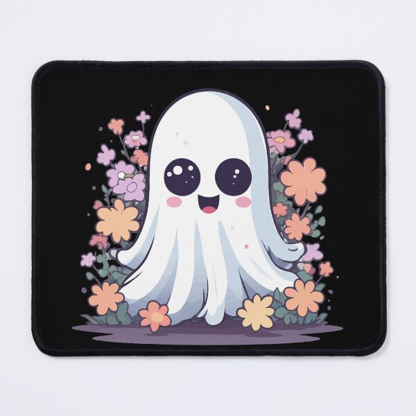 Item preview, Kawaii Floral Halloween Ghost designed and sold by Ridaelb.
