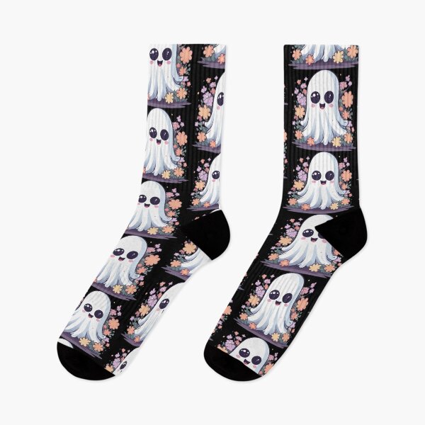 Item preview, Kawaii Floral Halloween Ghost designed and sold by Ridaelb.