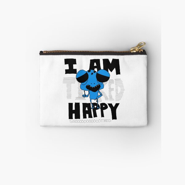 Item preview, I am happy (i am tired, sooo tired) designed and sold by Tschusschfrosch.