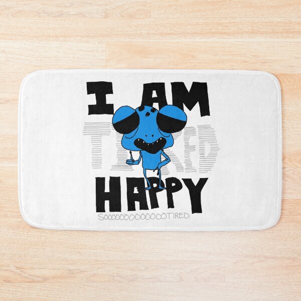 Item preview, I am happy (i am tired, sooo tired) designed and sold by Tschusschfrosch.