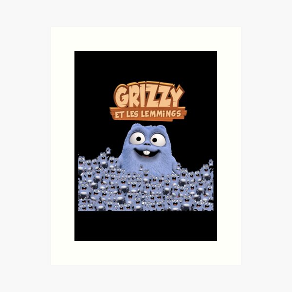 lemmings carry flag of canada grizzy and les lemmings Poster for Sale by  Reo12