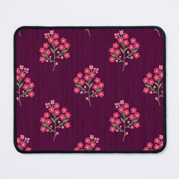 Item preview, Floral Sprig - Plum & Red designed and sold by Sarah Thorpe Designs .