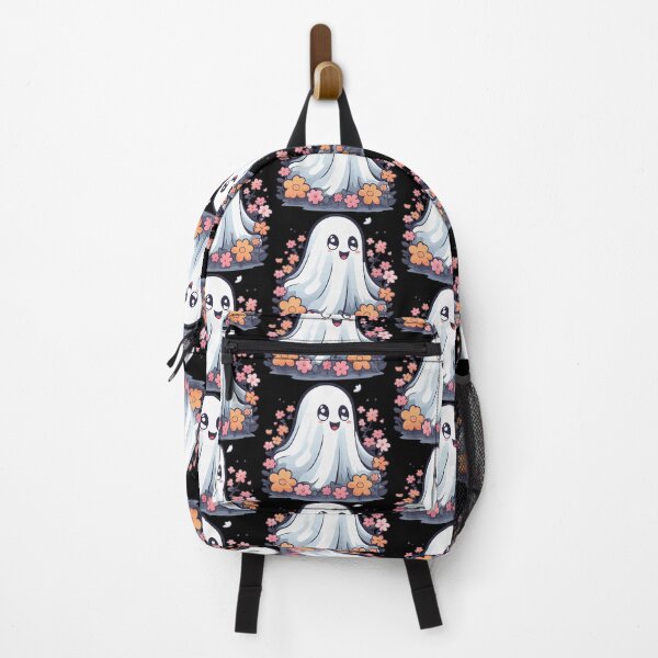 Item preview, Kawaii Halloween Ghost in Floral Garden designed and sold by Ridaelb.