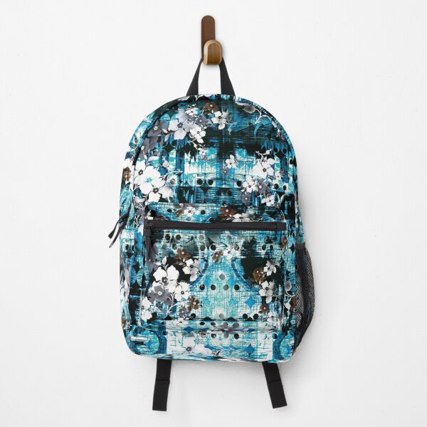 Item preview, tie-dye, blue, flower, florals, boho, ethnic, black, pattern designed and sold by mintdiamond21.