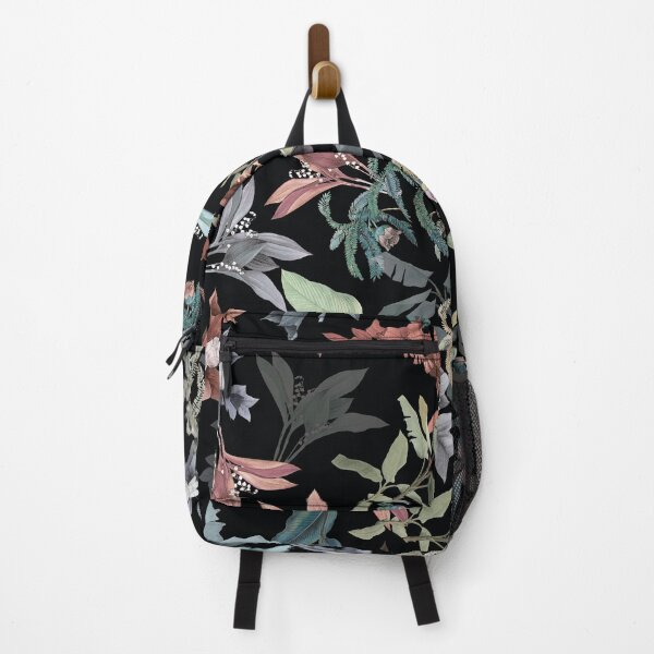 Item preview, tropical, blue, flower, florals, boho, ethnic, black, pattern, leaves designed and sold by mintdiamond21.