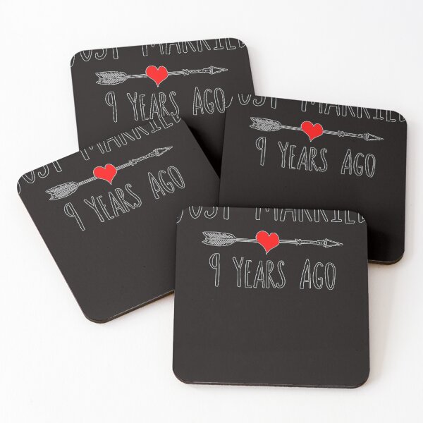 Item preview, Just Married 9 Years Ago designed and sold by SloaneHenson.