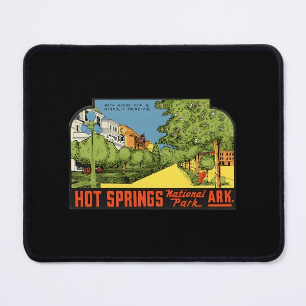 Item preview, Hot Springs National Park Arkansas Vintage Travel Decal - Magnolia Pro	ade  	 designed and sold by gmeyqnpu3.