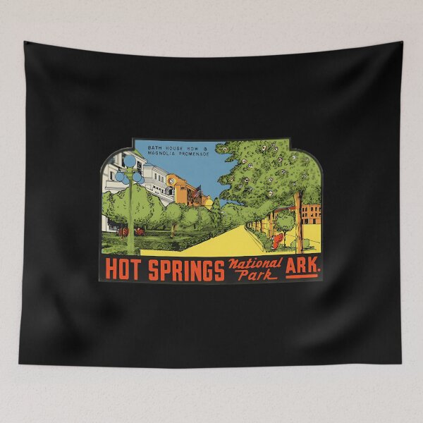 Item preview, Hot Springs National Park Arkansas Vintage Travel Decal - Magnolia Pro	ade  	 designed and sold by gmeyqnpu3.