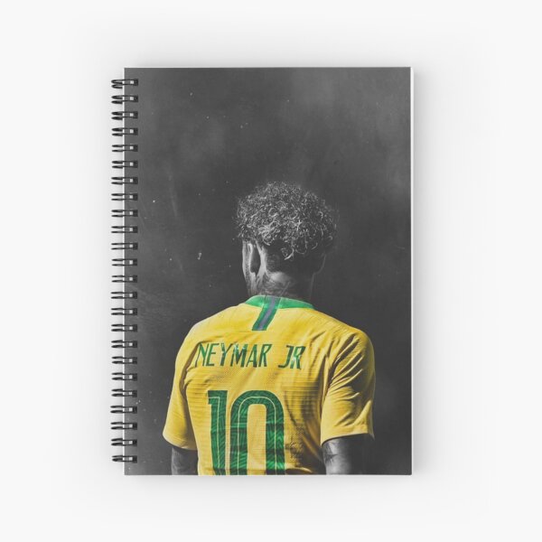 Neymar Jr- Brazil Legend Spiral Notebook for Sale by