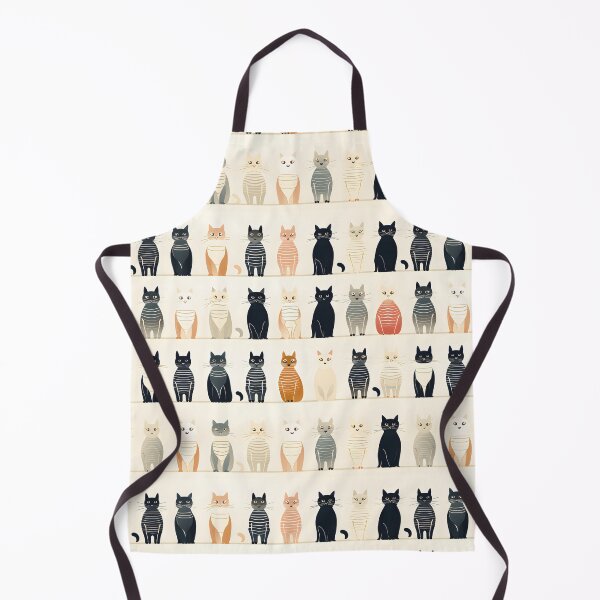 Item preview, Adorable Cat Artistry Seamless Pattern designed and sold by AlienSkinEyes.