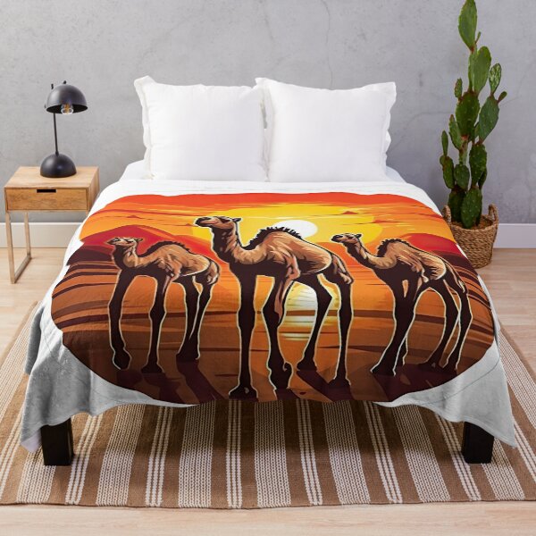Item preview, Beautiful view of the desert with camels designed and sold by abmkf.