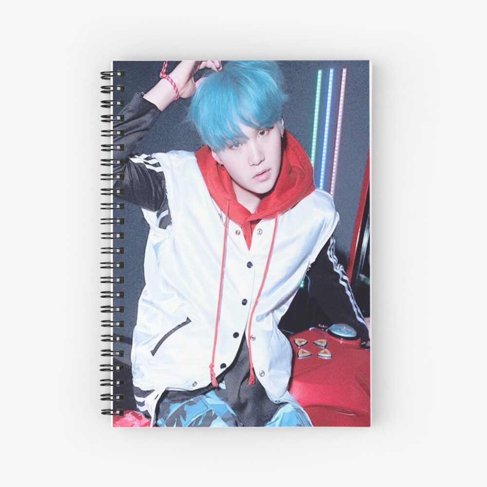 "BTS Suga Notebook/Journal" Spiral Notebook for Sale by lovableidol