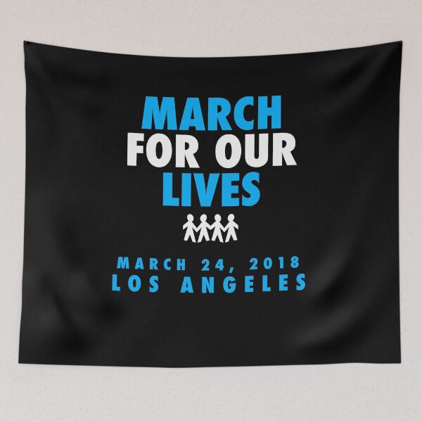 Item preview, MARCH FOR OUR LIVES - LOS ANGELES - Protest March Shirt for Gun Control  designed and sold by brizodesign.