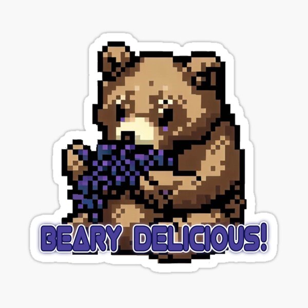 Cute Bear Glitter Puffy Sticker Sheet – Gold Crow Co.