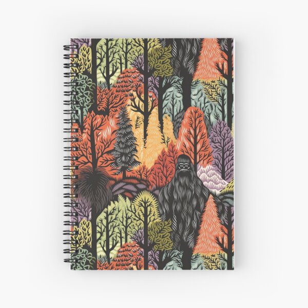 Item preview, linocut colorful bigfoot designed and sold by Brainless Art.