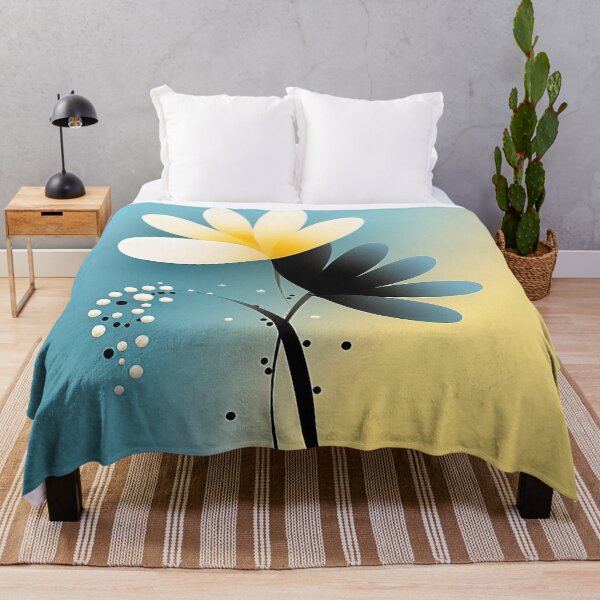 Item preview, Abstract Flower Art in Light Black & Yellow - Digital Calligraph designed and sold by PaintbrushPlace.