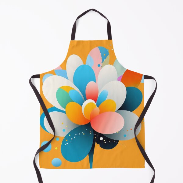 Item preview, Abstract Flower in Light Black & Yellow - Digital Calligraphy & Dynamic Shapes designed and sold by PaintbrushPlace.
