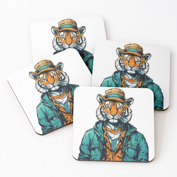 Item preview, An adult tiger with an adventurous appearance, gazing intensely designed and sold by GSAJD.