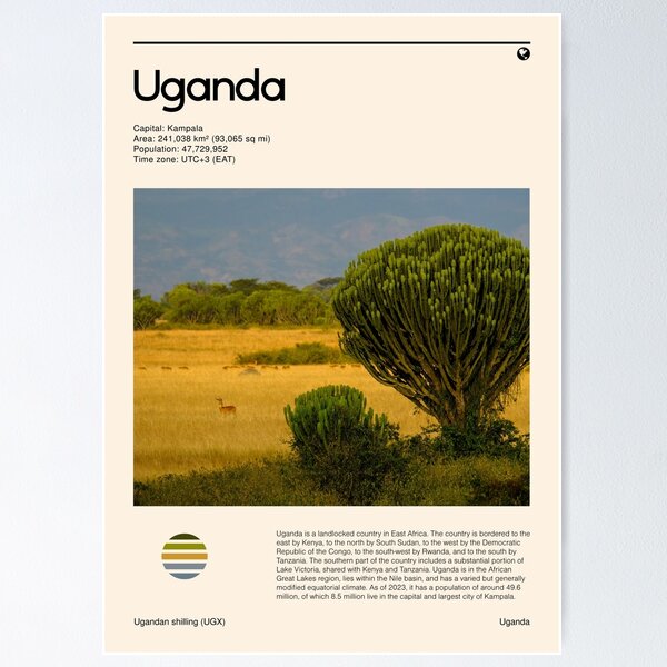 Item preview, Visit Uganda (Travel poster) designed and sold by RabbitK.
