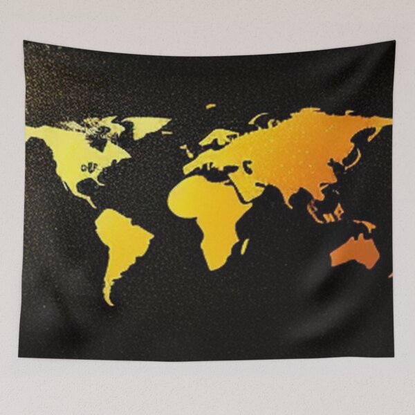 Item preview, World map designed and sold by Roxburylane.