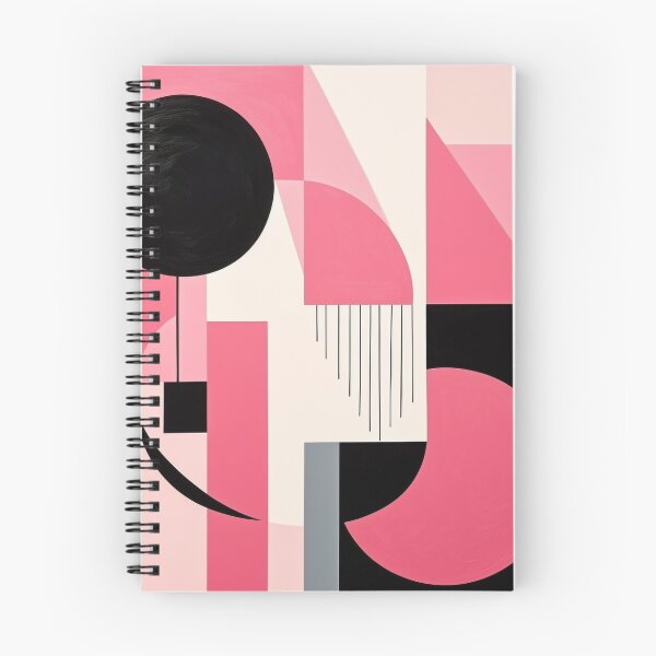 Item preview, Bold & Colorful Abstract Geometric Design in Black & Pink designed and sold by PaintbrushPlace.