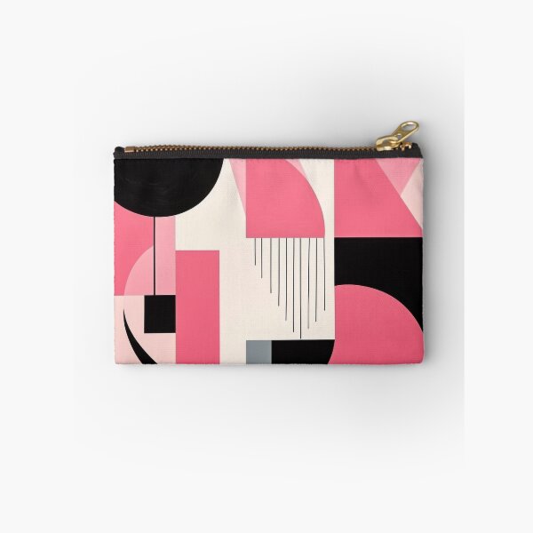 Item preview, Bold & Colorful Abstract Geometric Design in Black & Pink designed and sold by PaintbrushPlace.