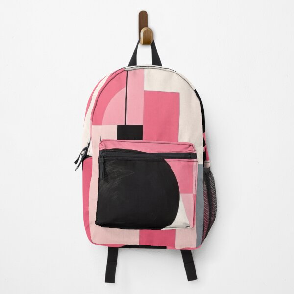 Item preview, Bold & Colorful Abstract Geometric Design in Black & Pink designed and sold by PaintbrushPlace.