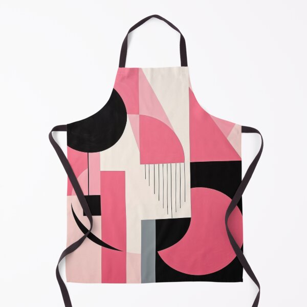 Item preview, Bold & Colorful Abstract Geometric Design in Black & Pink designed and sold by PaintbrushPlace.