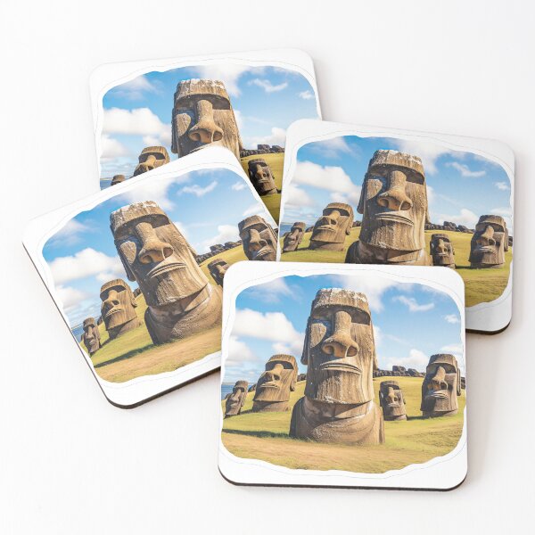 Item preview, Easter island large stone faces designed and sold by abmkf.