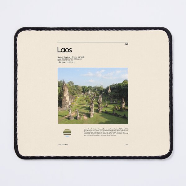 Item preview, Visit Laos (Travel poster) designed and sold by RabbitK.