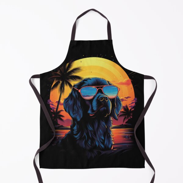 Item preview, Canine in Sunglasses with Retro Wave 2 designed and sold by eyestetix.