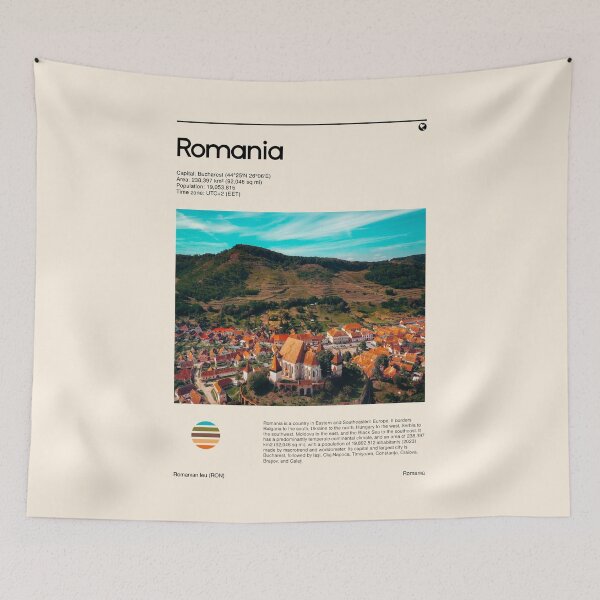 Item preview, Visit Romania (Travel poster) designed and sold by RabbitK.