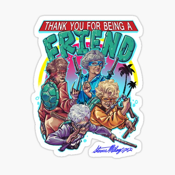 Thank You for Being a Friend Sticker – Witty Voyager