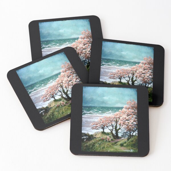 Item preview, Blooming Tree On An Irish Beach 	 		 designed and sold by vchrrmnbnql51.
