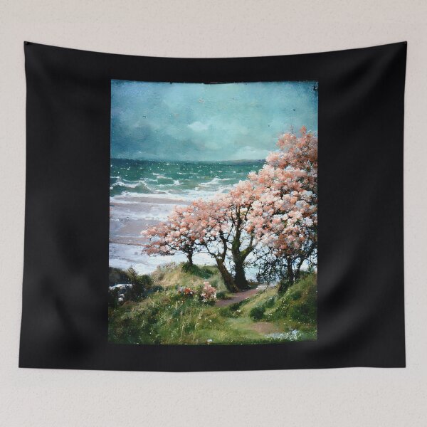 Item preview, Blooming Tree On An Irish Beach 	 		 designed and sold by vchrrmnbnql51.