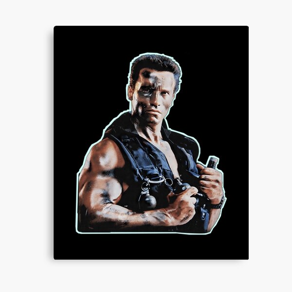 Arnold Schwarzenegger in Commando – idyllic canvas print – Photowall