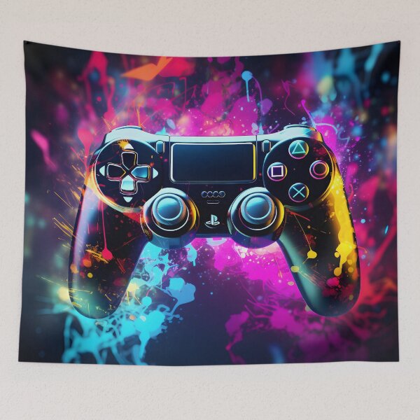Item preview, Abstract Neon Art PS4 Controller  designed and sold by ARTficiallyAnon.
