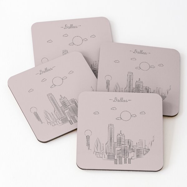 Item preview, Dallas skyline art designed and sold by Digital4youLk.