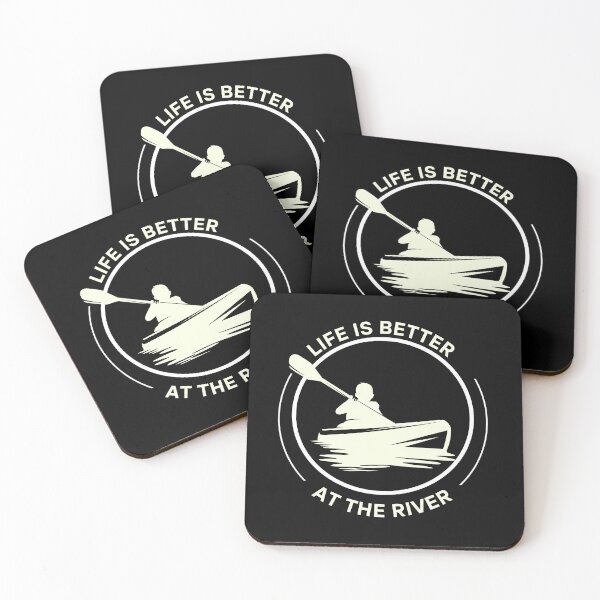Item preview, Life is better at the river designed and sold by ThreadmyCanvas.